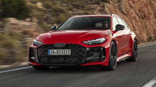 Even the new Audi RS5 itself looks shocked by how powerful its PHEV V6 is