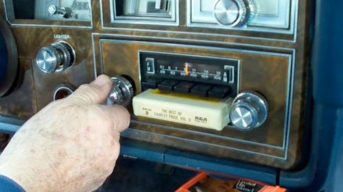When did automakers switch from 8-track players to cassette decks?