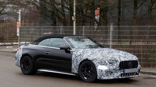 Mercedes, 2027 Mercedes-AMG CLE convertible refresh spied for the first time