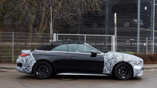 Mercedes, 2027 Mercedes-AMG CLE convertible refresh spied for the first time