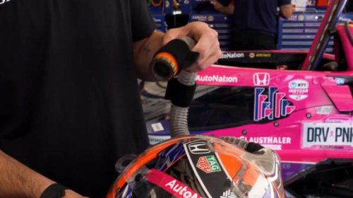 Helmet tubes are just the goofy part of IndyCar cooling systems you can see