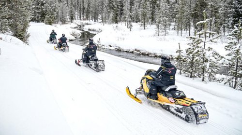 Riding Ski-Doo snowmobiles kicks so much ass, especially in Yellowstone National Park