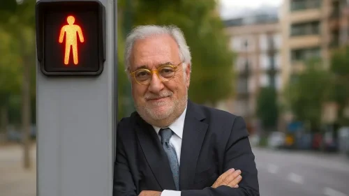 Pere Navarro, director de la DGT, crea una nueva polémica con su propuesta: poner un "palo que tenga la luz, el semáforo, una señal y una papelera"