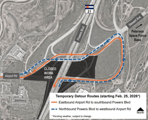 CDOT to open new bridges, ramps at Powers and Airport