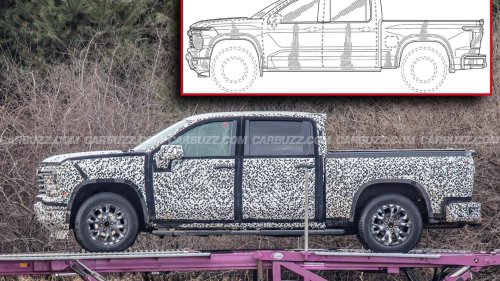 2027 Chevrolet Silverado prototypes spied without any heavy camouflage
