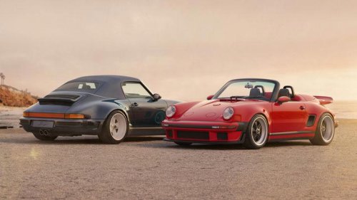 Singer viaja al pasado para traer el 911 Carrera Cabriolet con 420 CV gracias a un motorista mítico