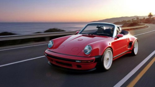 Singer viaja al pasado para traer el 911 Carrera Cabriolet con 420 CV gracias a un motorista mítico
