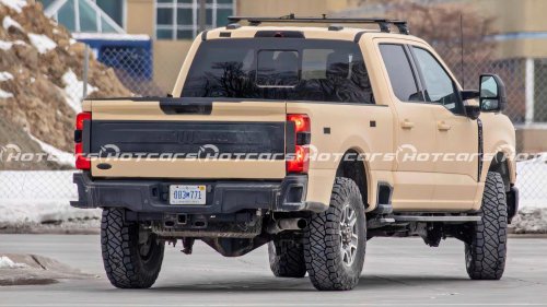 Ford F-350 spy shots reveal 37 inch tire Super Duty prototype
