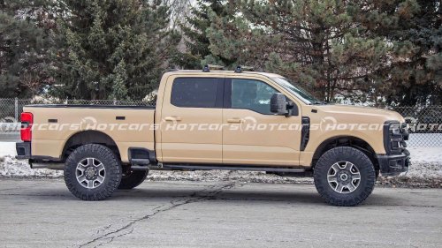 Ford, Ford F-350 spy shots reveal 37 inch tire Super Duty prototype
