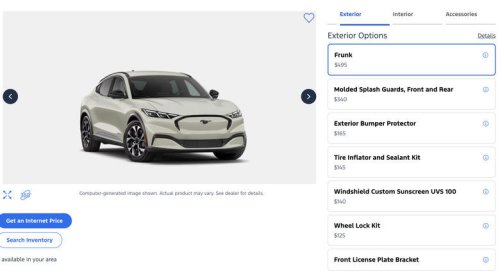 Frunk off: Ford Mustang Mach-E buyers now have to pay up if they want a front trunk