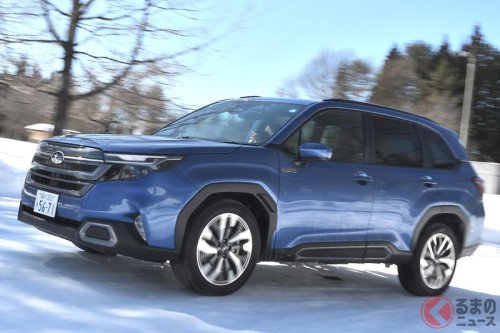 スバル「最新フォレスター」は“雪上性能”がスゴイ!「フル乗車＆非圧雪」でもガンガン登れる!「まるで“WRX”みたいな走り!」と大好評の「常時四駆×ストロングハイブリッド」の実力とは!