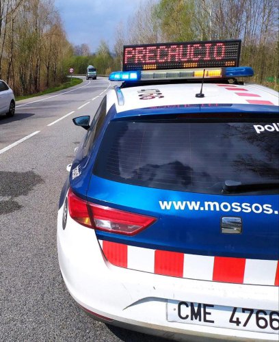 Audi | Los Mossos inmovilizan su Audi RS 6 en el arcén de la N-260 tras ser interceptado por un radar