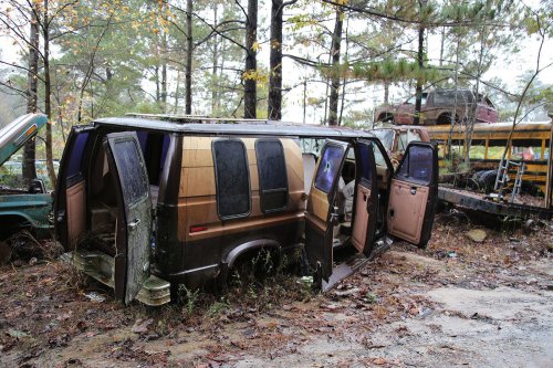 Some interesting junkyard finds at Collins Auto Salvage in Auburn, Georgia
