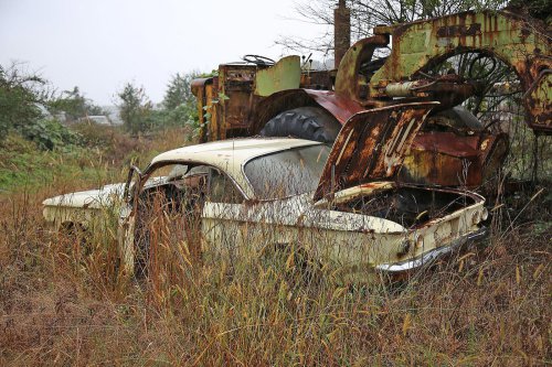 Some interesting junkyard finds at Collins Auto Salvage in Auburn, Georgia