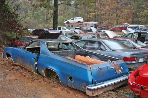 Las joyas del desguace de Collins Auto Salvage en Auburn, Georgia