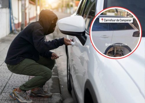 Fue a hacer la compra al supermercado y cuando volvió a su coche le habían hecho esto: el tipo de robo que se repite cada vez más en España