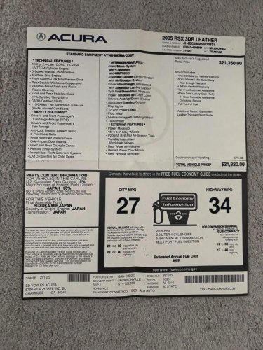 2005 Acura RSX for sale