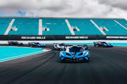Bugatti Bolides on track in Miami
