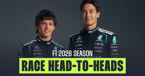 F1 2026: Head-to-head race statistics between teammates