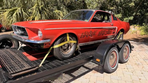 Now's your chance to buy a turbine-powered Mustang drag racer named 'Krispy Kritter'