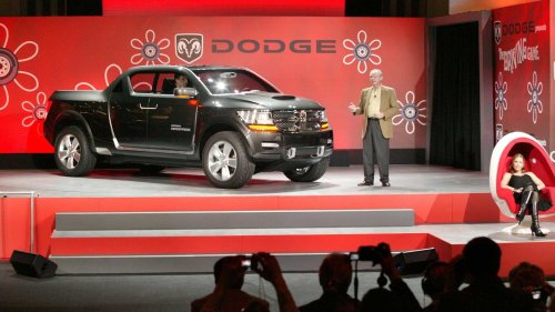 The Dodge Rampage concept was a blend of minivan and pickup truck