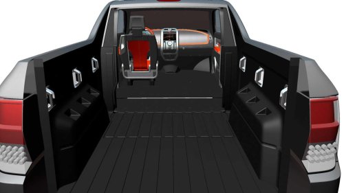 Dodge, The Dodge Rampage concept was a blend of minivan and pickup truck