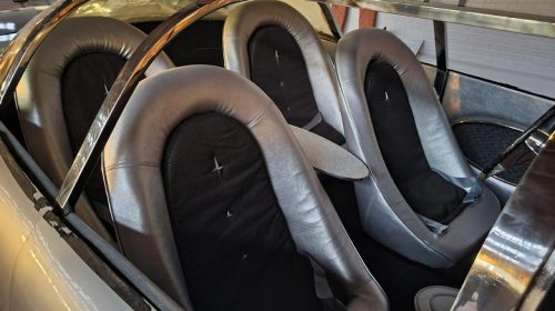 The 1957 Aurora safety car looks ready to scoop up krill into its gaping maw
