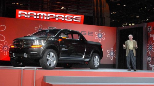 Dodge, The Dodge Rampage concept was a blend of minivan and pickup truck