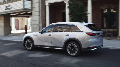 Mazda's CX-90 is the only three-row SUV with standard AWD you can buy new for under $40,000