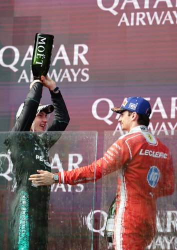 Charles Leclerc, sobre la batalla con George Russell y Mercedes F1 en el GP de Australia: "No me lo esperaba"