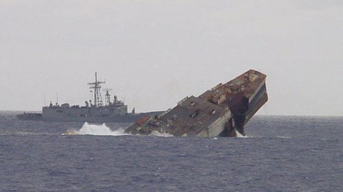 Why does the US Navy sink its unwanted ships on purpose?