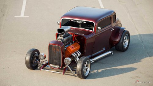 Ford, 1932 Ford Deuce Coupe rat rod packs a supercharged Hellcat engine