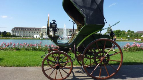 The first practical electric car built looked like a giant baby carriage