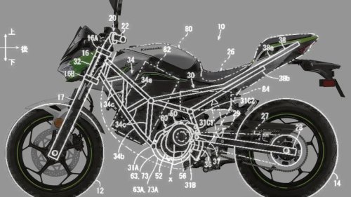 Kawasaki files patent for electric bike with wild modular motor tech