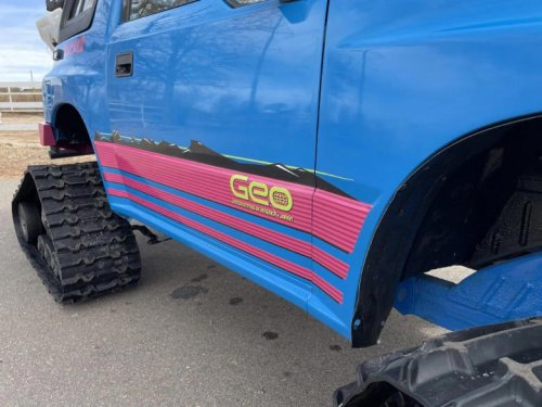 Tank track Geo Tracker will climb any mountain and look cute as heck doing it