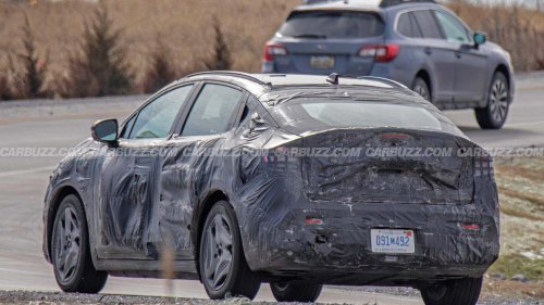 Mitsubishi's new Leaf-based EV spied for the first time