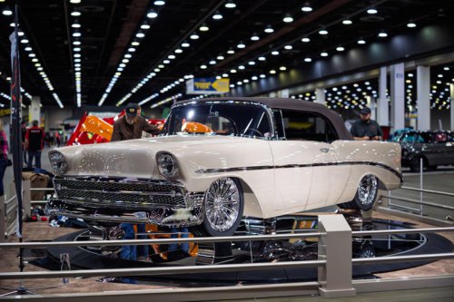 Elegant Lady, a ’56 Chevy Bel Air convertible, wins 2026 Ridler Award