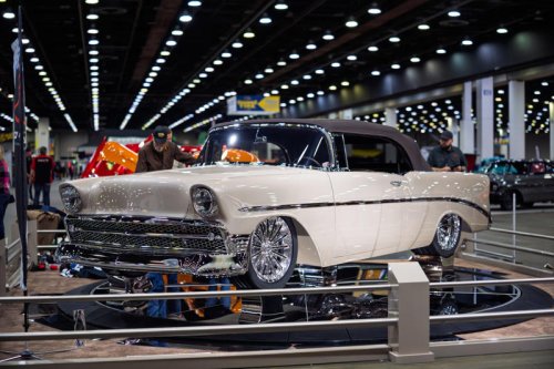 Chevy, Elegant Lady, a ’56 Chevy Bel Air convertible, wins 2026 Ridler Award