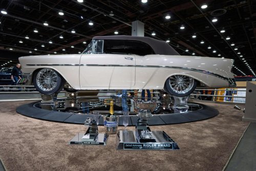 Chevy, Elegant Lady, a ’56 Chevy Bel Air convertible, wins 2026 Ridler Award