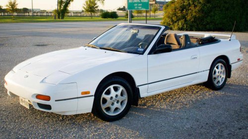 Nissan sold the drift-happy 240SX as a droptop for US customers