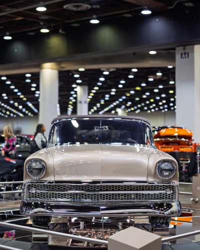 Elegant Lady, a ’56 Chevy Bel Air convertible, wins 2026 Ridler Award