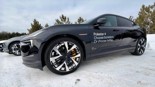 Polestar, I drove the 544-HP Polestar 4 on ice in Canada