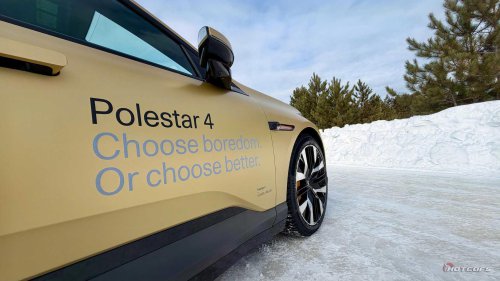 I drove the 544-HP Polestar 4 on ice in Canada