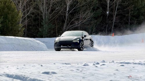 I drove the 544-HP Polestar 4 on ice in Canada
