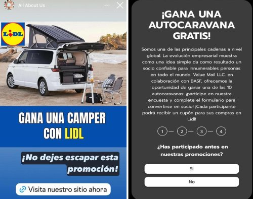 Abrí Instagram y casi caigo en un sorteo que tiene como gancho a Lidl y es una estafa: 'spoiler', quieren robarte tus datos