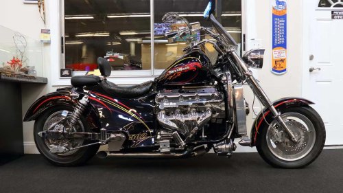 The forgotten motorcycle with a Corvette engine under the tank