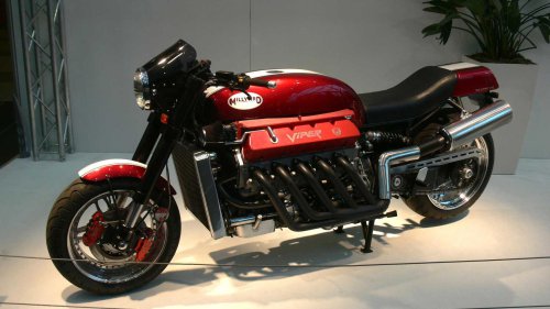 The forgotten motorcycle with a Corvette engine under the tank