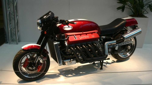 The forgotten motorcycle with a Corvette engine under the tank