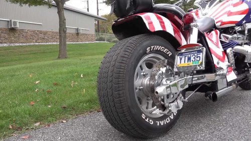 The forgotten motorcycle with a Corvette engine under the tank