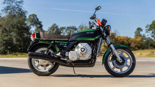 The forgotten motorcycle with a Corvette engine under the tank